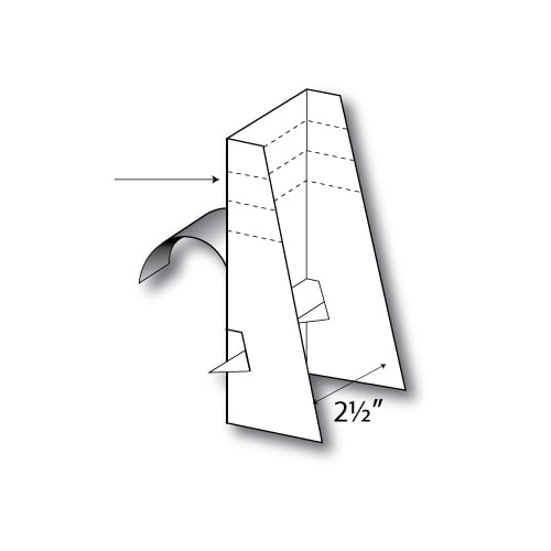 Self-Sizing Three Fold Perforated Easel with Peel and Stick - 12 Easels