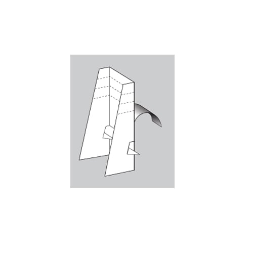 Self-Sizing Three Fold Perforated Easel with Peel and Stick - 12 Easels