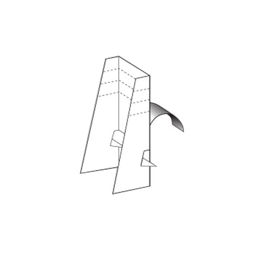 Self-Sizing Three Fold Perforated Easel with Peel and Stick - 12 Easels