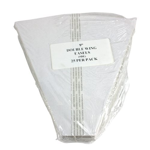 Self Stick 9" White Double-Wing Easel Backs - 25pk