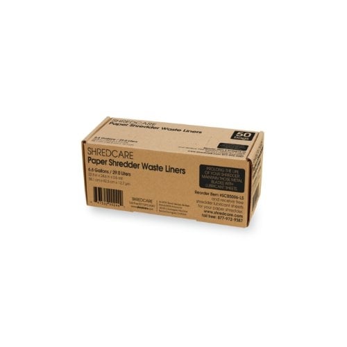 ShredCare Paper Shredder 6.6 Gallon Waste Bin Liners - 50pk