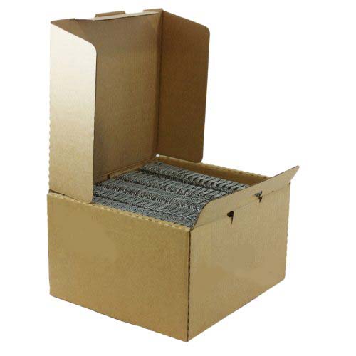 Pewter 1-1/4" 2:1 Pitch Twin Loop Wire - 100pk