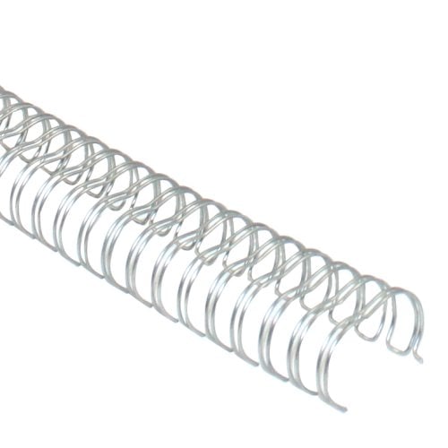 Pewter 1" 2:1 Pitch Twin Loop Wire - 100pk