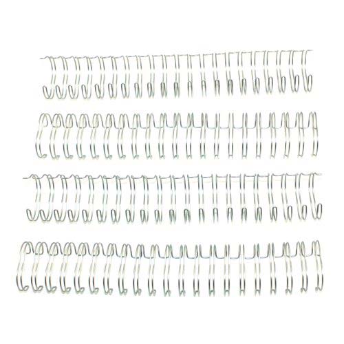 Pewter 1" 2:1 Pitch Twin Loop Wire - 100pk