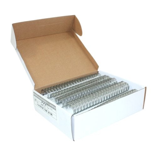 Silver 1" 2:1 Pitch Twin Loop Wire - 50pk
