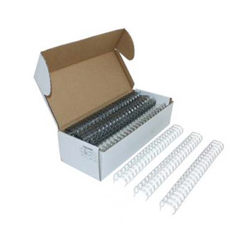Silver 3/4" 2:1 Pitch Twin Loop Wire - 50pk