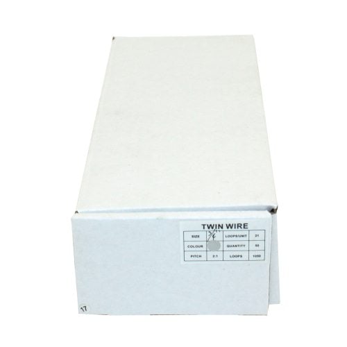 Silver 3/4" 2:1 Pitch Twin Loop Wire - 50pk