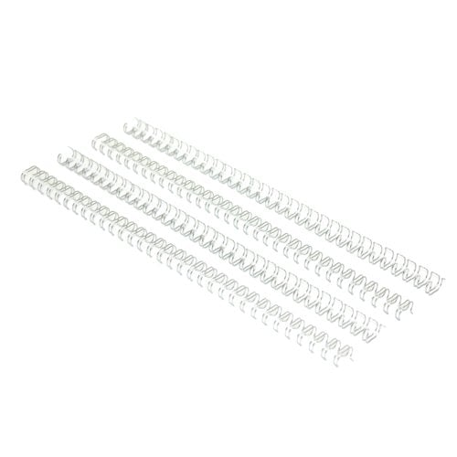 Silver 5/16" 3:1 Pitch Twin Loop Wire - 100pk