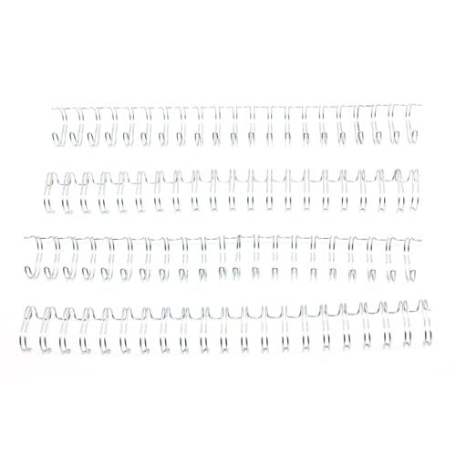 Pewter 5/8" 2:1 Pitch Twin Loop Wire - 100pk