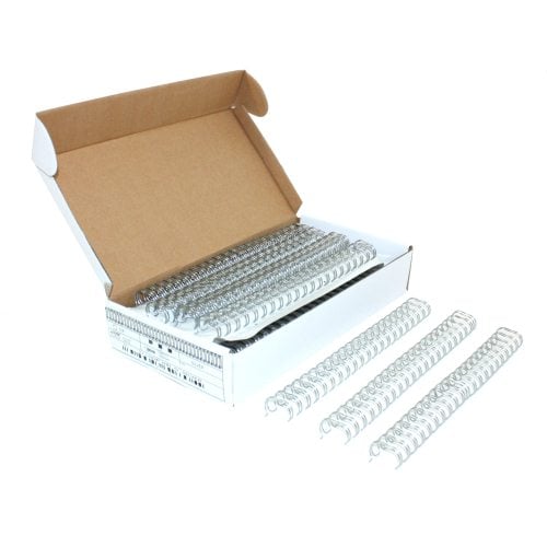 Silver 5/8" 2:1 Pitch Twin Loop Wire - 50pk