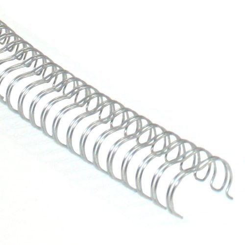 Silver 7/8" 2:1 Pitch Twin Loop Wire - 50pk