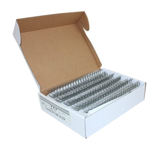 Silver 7/8" 2:1 Pitch Twin Loop Wire - 50pk