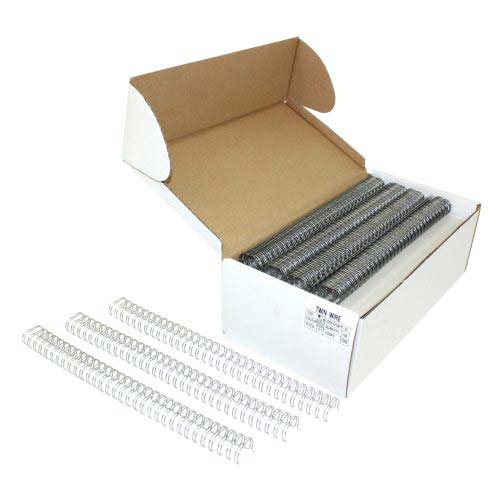 Pewter 9/16" 3:1 Pitch Twin Loop Wire - 100pk