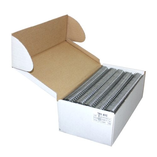 Pewter 9/16" 3:1 Pitch Twin Loop Wire - 100pk