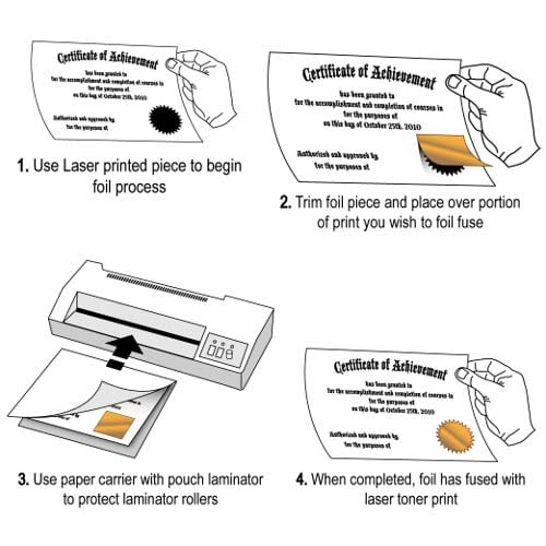 Silver Holographic 8" x 100' Laminating / Toner Fusing Foil