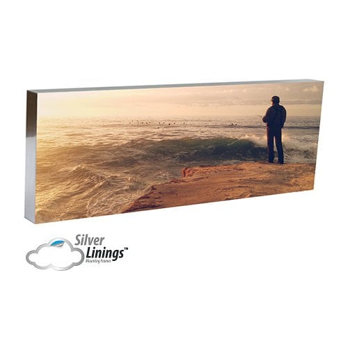 Silver Linings Photo Mounting Frame - 8" x 20" Self-Adhesive - 10/Bx