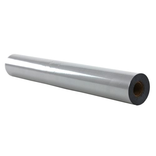 Matte Silver Medium 8" x 100' Laminating / Toner Fusing Foil - 1/2" Core
