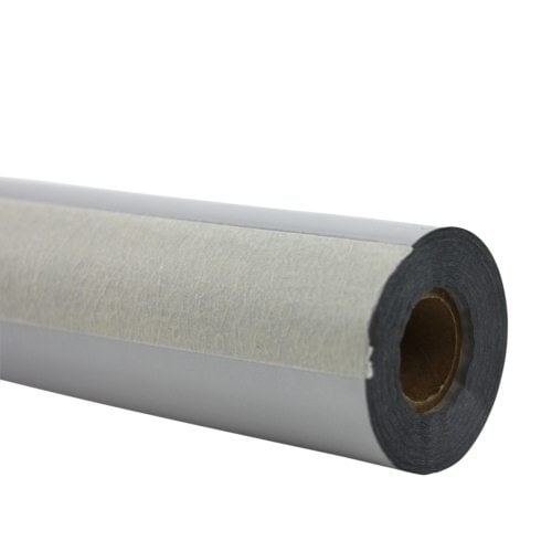 Silver Matte Pearl 8" x 100' Laminating / Toner Fusing Foil - 1/2" Core