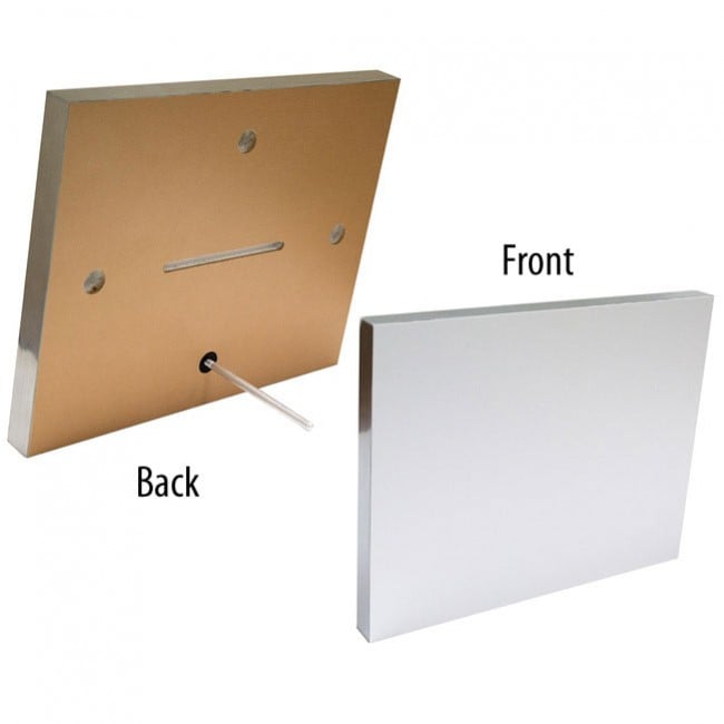 12" x 12" Silver Linings™ Photo Blocks with Black Wood Edge (10/Bx) - Clearance Sale