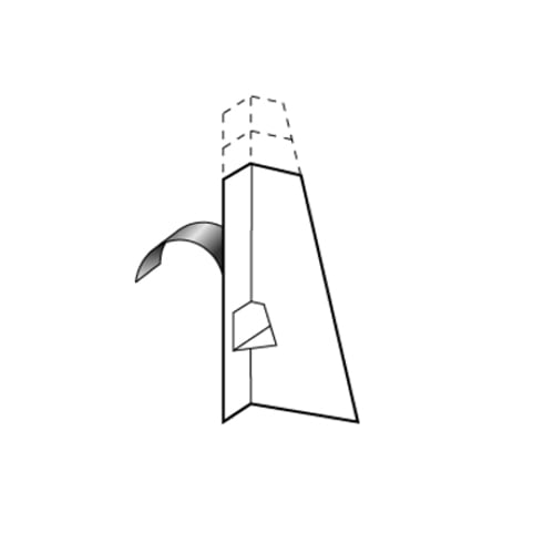 Single Wing Natural 8" Easel with Peel and Stick - 50 Easels