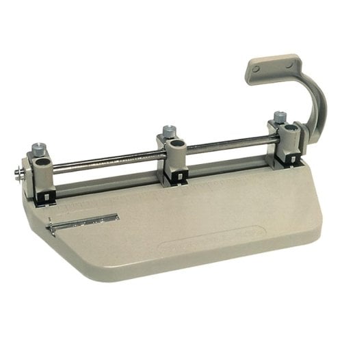 SKILCRAFT Beige Manual Adjustable 3-Hole Punch