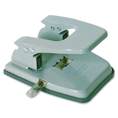 SKILCRAFT Gray Fixed 2-Hole Paper Punch