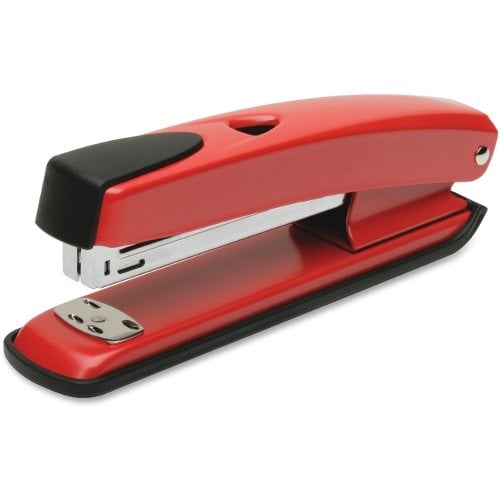 SKILCRAFT Red Light-Duty Contemporary Desktop Stapler