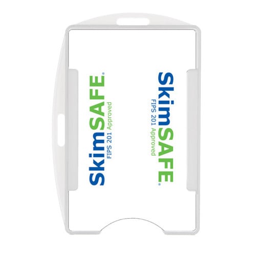 SkimSAFE 153095CL Clear Single Card Holder - 50pk