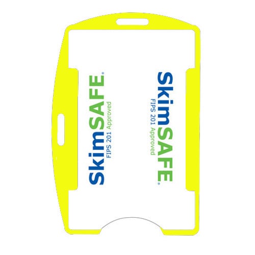 SkimSAFE 153095Y Yellow Single Card Holder - 50pk