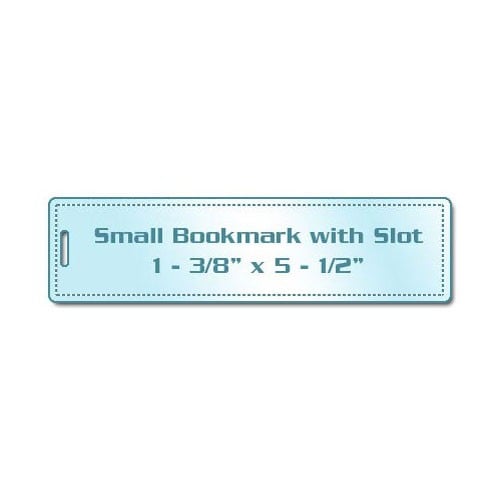 7mil Small Bookmark Pouches with Short Side Slot - 100pk
