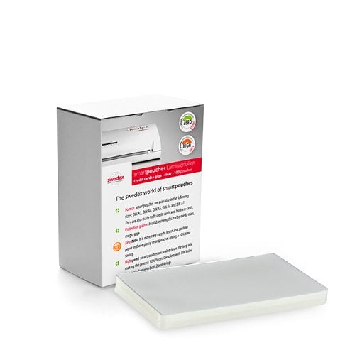 Swedex 10mil 2.5" x 3.875" Key Card High Speed Laminating Pouches - 100pk (Discontinued)