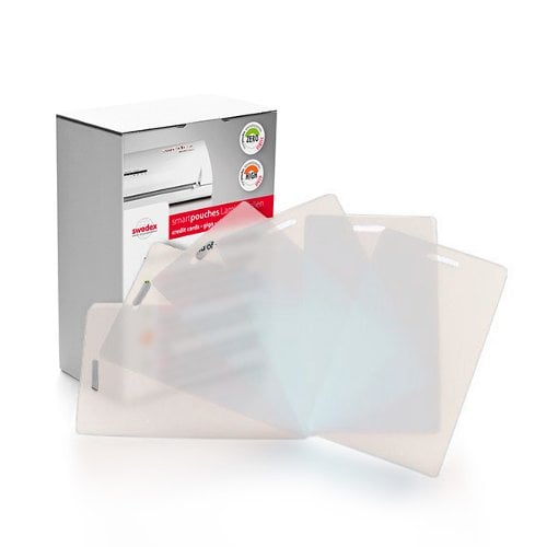Swedex 10mil 2.5" x 4.25" Luggage Size High Speed Laminating Pouches with Slot - 100pk