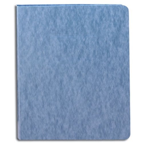 Smead 1/2" Blue 8.5" x 11" PressGuard Report Cover with Punchless Style Fastener