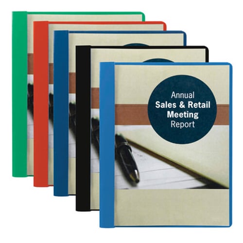 Smead Embossed 8.5" x 11" Clear Front Report Cover with Tang Fastener - 25pk