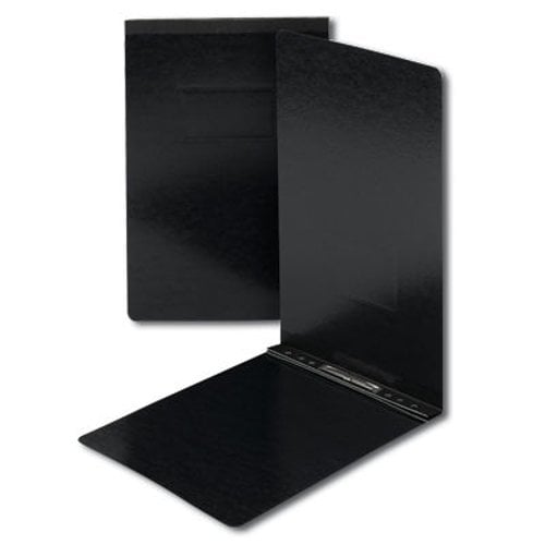 Smead 2" Black 8.5" x 14" Pressboard Report Cover with Top Prong Fastener