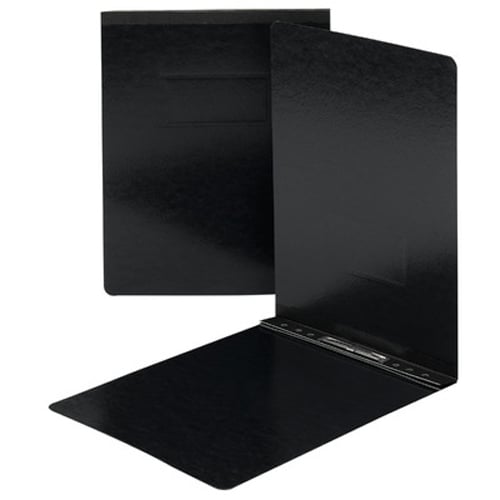 Smead 2" Black 8.5" x 11" PressGuard Report Cover with Top Prong Fastener