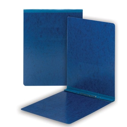 Smead 2" Dark Blue 8.5" x 11" PressGuard Report Cover with Top Prong Fastener