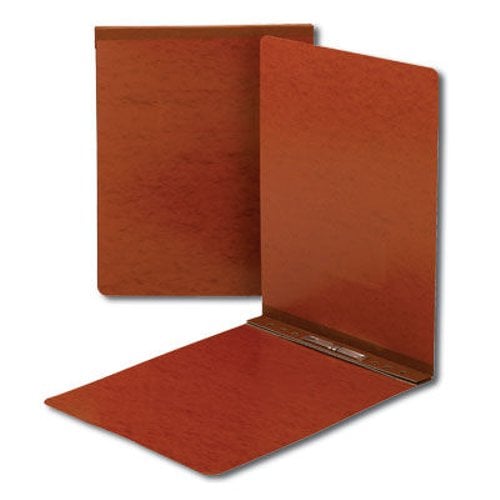 Smead 2" Red 8.5" x 11" Pressboard Report Cover with Top Prong Fastener