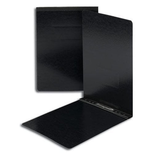 Smead 3" Black 11" x 17" Pressboard Report Cover with Top Prong Fastener