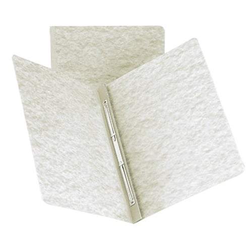 Smead 3" Gray 8.5" x 11" PressGuard Report Cover with Side Prong Fastener
