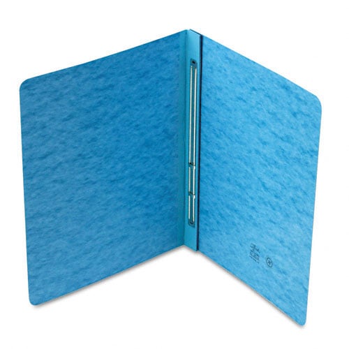 Smead 3" Blue 8.5" x 11" PressGuard Report Cover with Side Prong Fastener