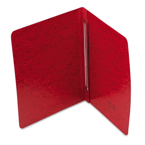 Smead 3" Bright Red 8.5" x 11" PressGuard Report Cover with Side Prong Fastener