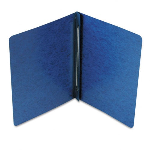 Smead 3" Dark Blue 8.5" x 11" PressGuard Report Cover with Side Prong Fastener