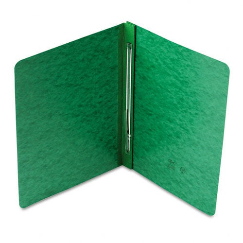 Smead 3" Green 8.5" x 11" PressGuard Report Cover with Side Prong Fastener