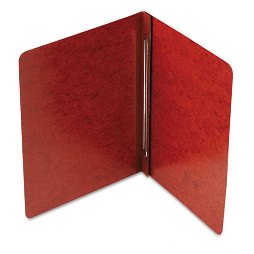 Smead 3" Red 8.5" x 11" PressGuard Report Cover with Side Prong Fastener