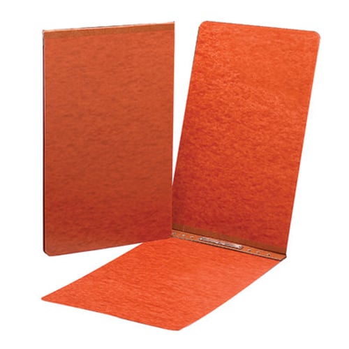 Smead 3" Red 11" x 17" PressGuard Report Cover with Side Prong Fastener