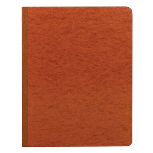 Smead 3" Red 8.5" x 11" PressGuard Report Cover with Side Prong Fastener