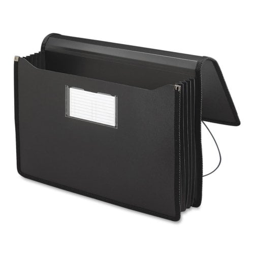 Smead Black Legal Size Premium Expanding Poly Wallet