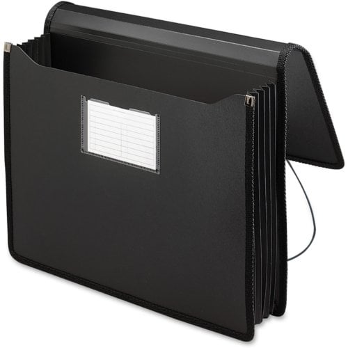 Smead Black Letter Size Premium Expanding Poly Wallet