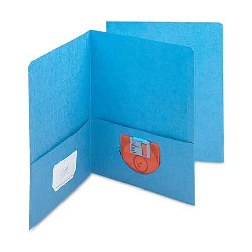 Smead Blue Two-Pocket Portfolios - 25pk